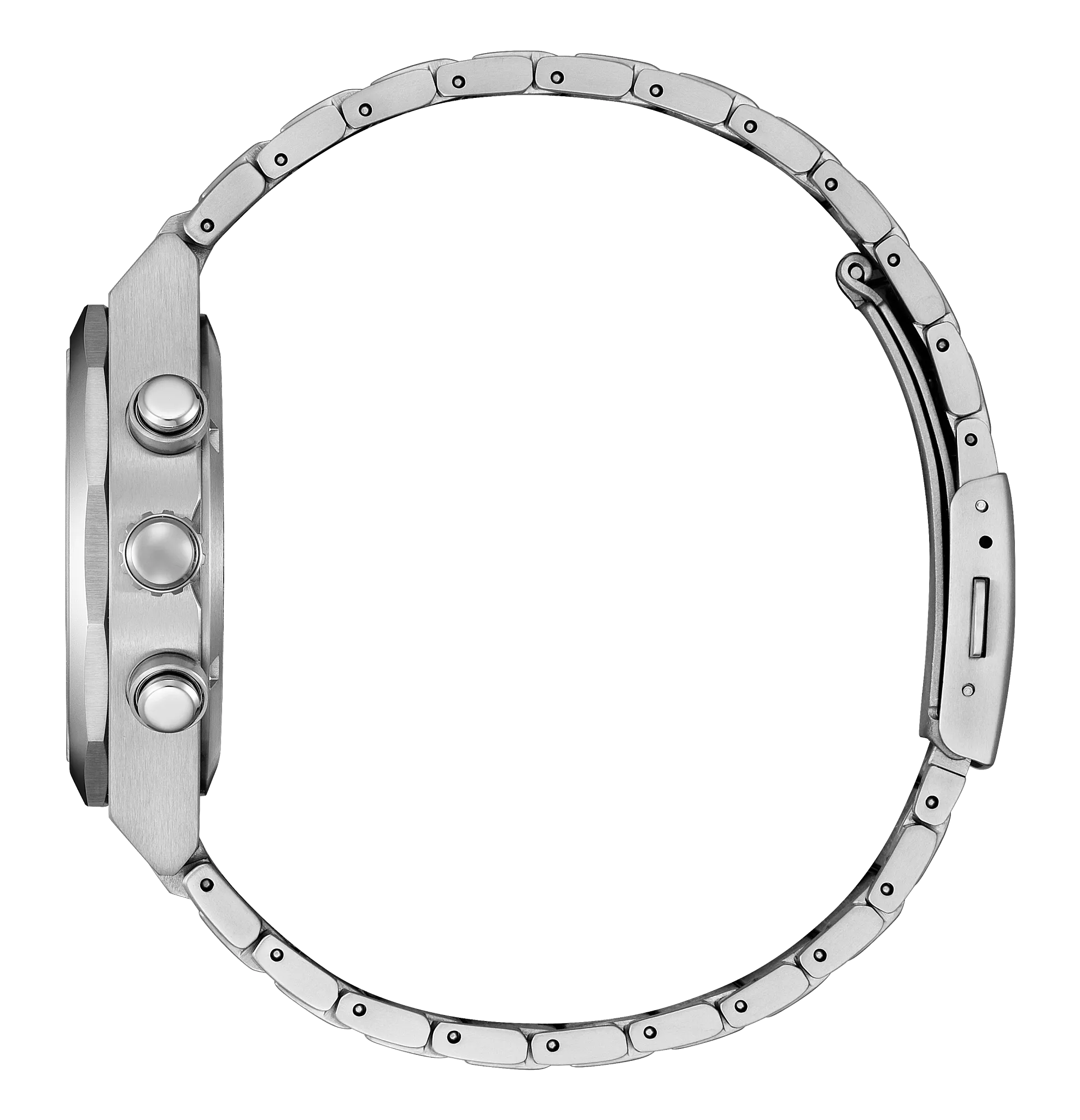 kaorin Zenshin Chrono' Silver Tone Super Titanium™ Textured White